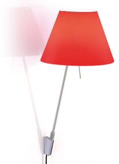 Luceplan Costanzina wandlamp aluminium, rood rood, aluminium