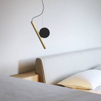 Luceplan Doi glad fasedim 3000K messing/zwart messing, zwart