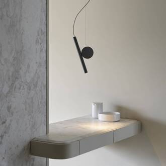 Luceplan Doi, glad, fasedim, 3000K, zwart