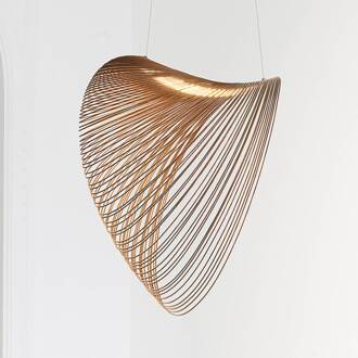 Luceplan Illan LED-hanglamp van hout dimbaar Ø 100 cm berk
