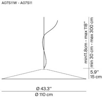 Luceplan Koinè LED hanglamp 927 Ø110cm wit