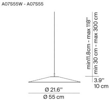 Luceplan Koinè LED hanglamp 927 Ø55cm zwart