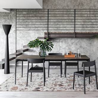 Luceplan LED uplighter vloerlamp Carrara met dimmer, zwart