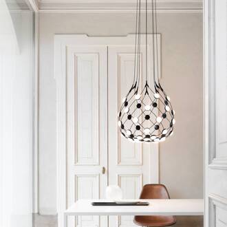 Luceplan MESH hanglamp 55 cm zwart