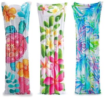 Luchtbed Colorful Flowers Intex (183x69cm) Multikleur - Print