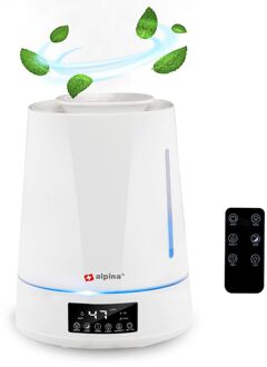 Luchtbevochtiger 4L - Humidifier - Aroma Diffuser met Timer - Afstandsbediening - Wit