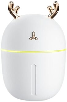 Luchtbevochtiger Huishouden Slaapkamer Kleine Mini Lucht Geur Zuivering Spuit Water Aanvullen Instrument Usb Airconditioning wit