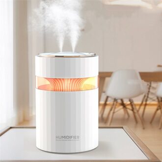 Luchtbevochtiger Multifunctionele Usb Opladen Cool Mist Luchtbevochtiger Diffuser Voor Home Office Wit/Roze
