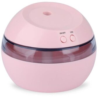 Luchtbevochtiger Ultrasone Essentiële Olie Diffuser Usb Zacht Licht Luchtbevochtiger Mini Draagbare Ultrasone Air Humidifer roze