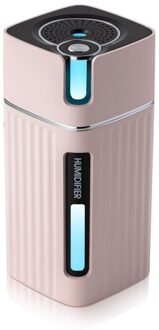 Luchtbevochtiger Usb Office Home Auto Mute Draagbare Kleurrijke Luchtreiniger Roze