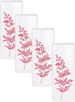 Luchtbevochtiger Waterverdamper voor de radiator - 4x - dolomiet - wit - bessentak - 21 cm