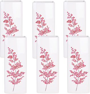 Luchtbevochtiger Waterverdamper voor de radiator - 6x - dolomiet - wit - bessentak - 21 cm