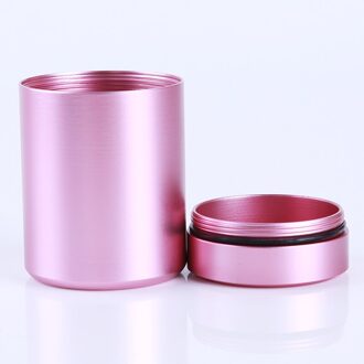 Luchtdicht Geur Proof Container Aluminium Herb Stash Pot Thee Koffie Opbergdoos Thee Caddies Doos roze