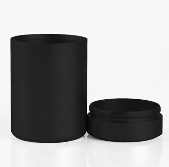 Luchtdicht Geur Proof Container Aluminium Herb Stash Pot Thee Koffie Opbergdoos Thee Caddies Doos zwart