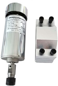 Luchtgekoelde 200 W/300 W/400 W/500 W Dc Spilmotor 12-48V dc Verzamelen + 52 Mm Klem Mount Beugel Inrichting Voor Pcb Cnc Machine ER11 ER11 Arbor / 400WSpindlesupport