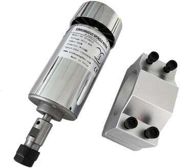 Luchtgekoelde 200 W/300 W/400 W/500 W Dc Spilmotor 12-48V dc Verzamelen + 52 Mm Klem Mount Beugel Inrichting Voor Pcb Cnc Machine ER11 ER16 Arbor / 300WSpindlesupport