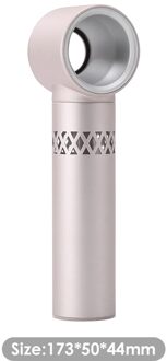 Luchtkoeling Kleine Ventilator Geen Blad Handy Fan Draagbare Usb Opladen Mini Handheld Ventilator Zomer Koeler Voor Outdoor Travel Office roos goud