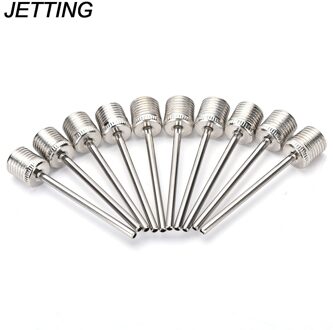 Luchtpomp Naald Adapter Basketbal Voetbal Stijlvolle 10Pcs Zilver Kleur Sport Bal Roestvrij Bal Inflatie