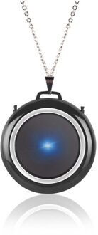 Luchtreiniger Ketting Mini Draagbare Luchtverfrisser Ionisator Negatieve Ionen Generator zwart