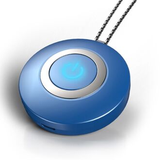 Luchtreiniger Ketting Mini Draagbare Usb Luchtreiniger Negatieve Ionen Luchtverfrisser Blauw