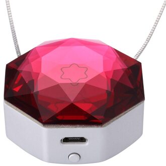 Luchtreiniger Lolly Vorm Wearable Ketting Mini Draagbare Usb Air Cleaner Negatieve Lon Generator Lage Noise Luchtreiniger rood