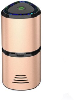 Luchtreiniger Met Negatieve Ionen Turbine Outlet Spiraal Fan Dual Usb Aromatherapie Air Cleaner Voor Car Home Office goud