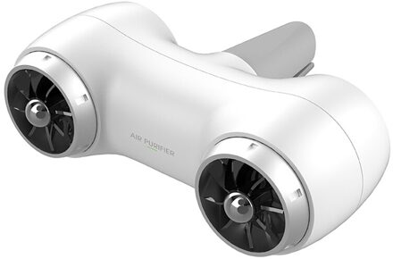 Luchtreiniger Mini Draagbare Negatieve Ion Type-C Aangedreven Auto Luchtreiniger Plug En Play Geen Batterij Nodig wit