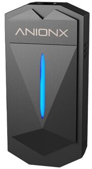 Luchtreiniger Persoonlijke Wearable Mini Draagbare 250Mah Snel Opladen Negatieve Ionen Opknoping Nek Luchtreiniger zwart