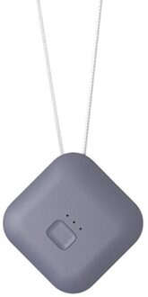 Luchtreiniger Usb Draagbare Persoonlijke Wearable Ketting Negatieve Ionisator Anion licht grijs