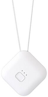 Luchtreiniger Usb Draagbare Persoonlijke Wearable Ketting Negatieve Ionisator Anion wit