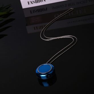 Luchtreiniger Usb Draagbare Wearable Ketting Negatieve Ionisator Anion Air Cleaner Blauw