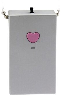 Luchtreiniger Wearable Ketting Mini Draagbare Usb Air Cleaner Negatieve Lon Generator Lage Noise Luchtverfrisser Auto Elektronica zilver