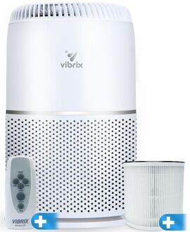 Luchtreiniger Woonkamer - 50m2 - HEPA Filter - Ionisator - Luchtfilter - Air Purifier - Air Cleaner - Vortex20 Wit