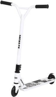 Luchtvaart Aluminium Twee Rondes Professionele Extreme Sport Scooter Freestyle Straat Surfen Kick Scooter Stunt Scooter wit