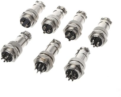 Luchtvaart Plug Male & amp Vrouwelijke Draad Panel Metal Connector 16mm 2/3/4/5/ 6/7/8/9/10 Pin GX16 4 Pin