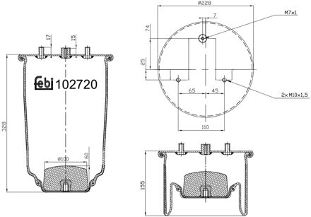Luchtveerbalg 102720