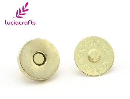 Lucia ambachten 5 set/partij 14mm/18mm Magneet gesp Metalen Drukknopen Knoppen DIY Naaien Kleding Tas Accessoires g1105 C2 goud / 14mm