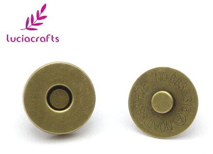 Lucia ambachten 5 set/partij 14mm/18mm Magneet gesp Metalen Drukknopen Knoppen DIY Naaien Kleding Tas Accessoires g1105 C3 bronzen / 18mm