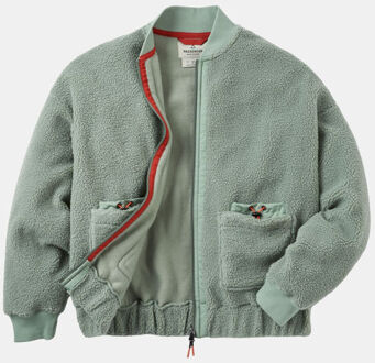 Lucia Recycled Sherpa Fleecevest Dames Groen - M