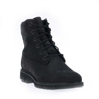 Lucia Way dames veterboot - Zwart - Maat 37