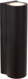 Lucide AKRA - Wandlamp Binnen/Buiten - LED - 2x6,5W 2700K - IP54 - Zwart