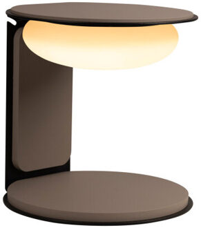 Lucide ALINDA - Tafellamp - Ø 20 cm - LED Dimb. - 1x9W 3000K - Taupe | Essential