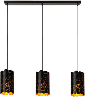 Lucide ALMELO - Hanglamp - 3xE27 - Zwart