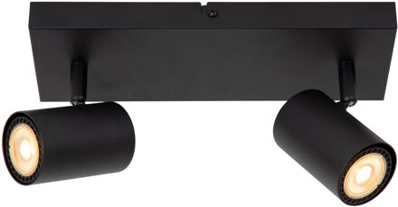 Lucide AMIGO - Plafondspot - 2xGU10 - Zwart