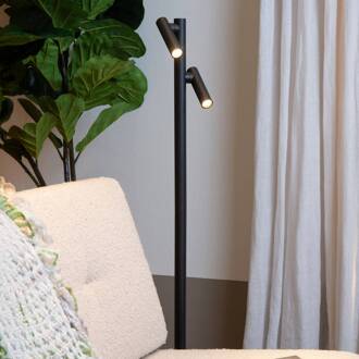 Lucide Antrim LED vloerlamp, zwart, 2-lamps, IP54, dimbaar