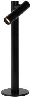 Lucide ANTRIM - Oplaadbare Tafellamp - Accu/Batterij - LED Dimb. - 1x2,2W 2700K - IP54 - Met draadloos oplaadstation - Zwart