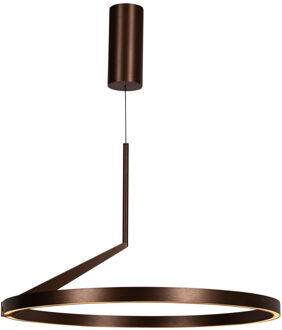 Lucide APPLAUSE - Hanglamp - Ø 60 cm - LED Dimb. - CCT - 1x32W 2700K/4000K - Handbewegingssensor - Koffie | Premium