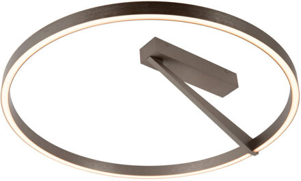 Lucide APPLAUSE - Plafonnière - Ø 60 cm - LED Dimb. - CCT - 1x40W 2200K/4000K - Grijs ijzer | Premium