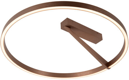 Lucide APPLAUSE - Plafonnière - Ø 60 cm - LED Dimb. - CCT - 1x40W 2200K/4000K - Koffie | Premium