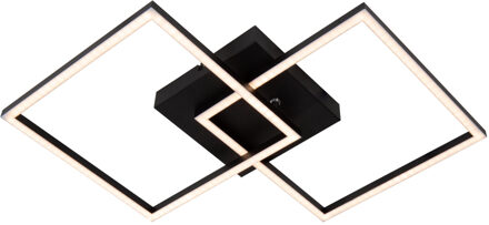 Lucide ARIANNE - Plafonnière - LED - CCT - 1x23W 2700K/4000K - Zwart